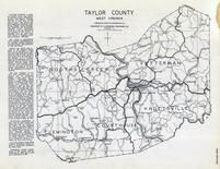 Taylor County - Booths Creek, Fetterman, Grafton, Flemington, Courthouse, Knottsville, West Virginia State Atlas 1933